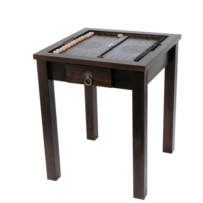 "Harmony" kombinációs asztal (tömör bükk, sakk/backgammon/kávé)